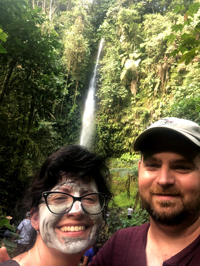 Cloud forest waterfall, Ecuador